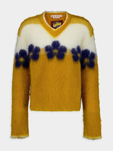 Marni Floral Mohair V-Neck Jumper