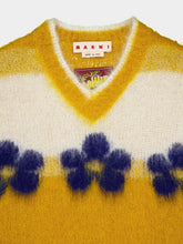 Marni Floral Mohair V-Neck Jumper