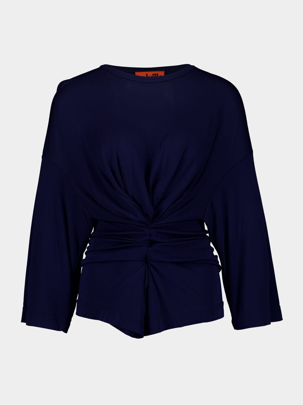 Cinched Navy Top