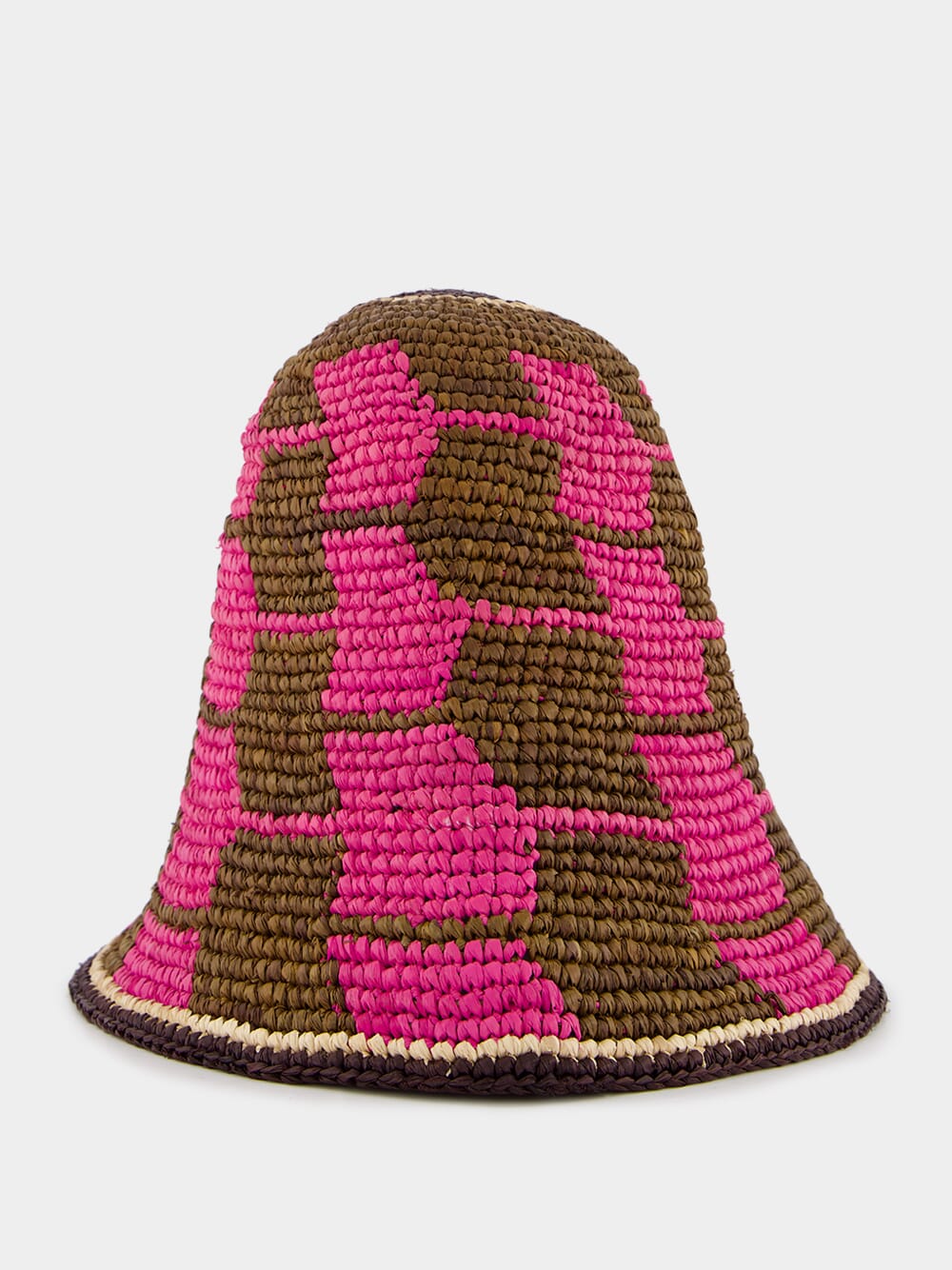 Carousel Pink Raffia Bucket Hat