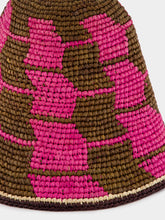 Colville Carousel Pink Raffia Bucket Hat