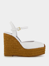 Dolce & Gabbana Logo White Espadrilles Wedges