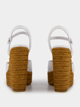 Dolce & Gabbana Logo White Espadrilles Wedges