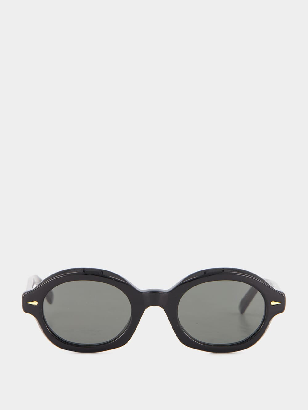 Black Marzo Oval Sunglasses