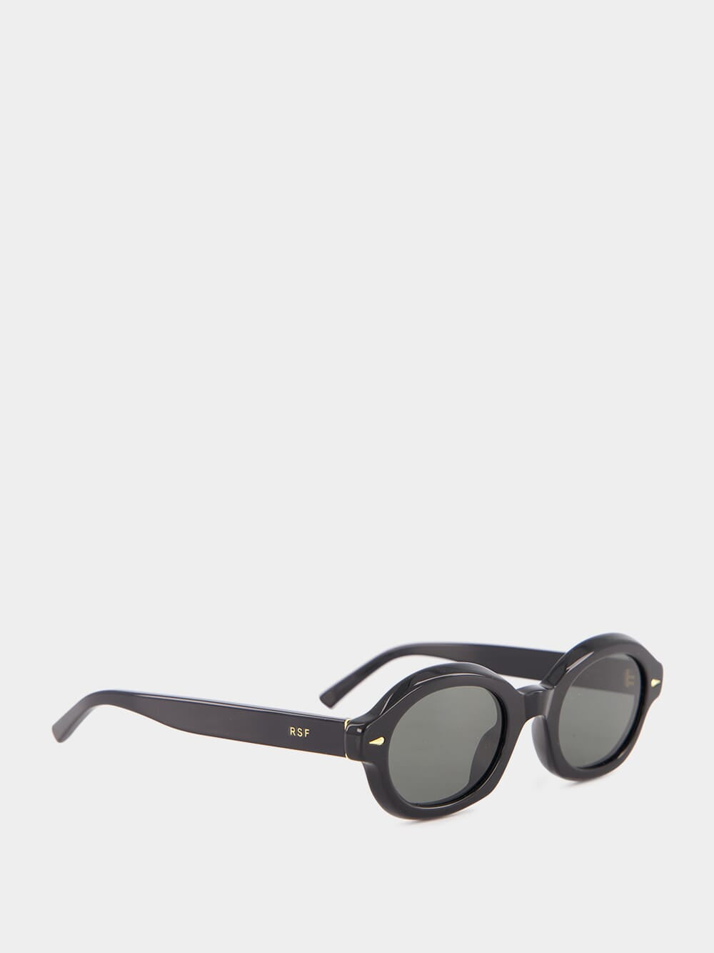 Black Marzo Oval Sunglasses