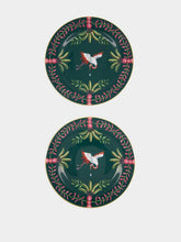 La DoubleJ Set of 2 Egret Dessert Plates