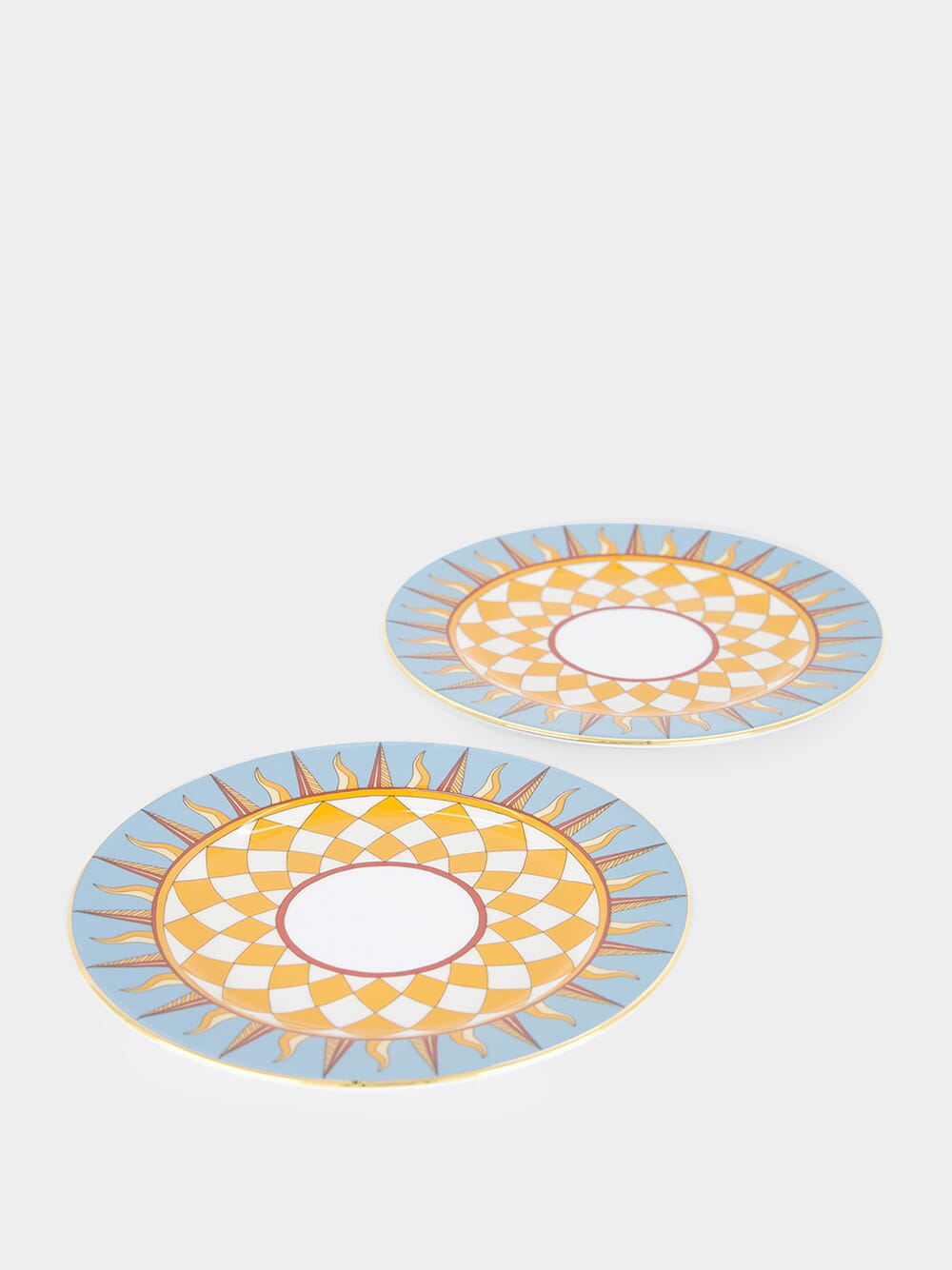 Set of 2 Ra Sky Blue Dessert Plates