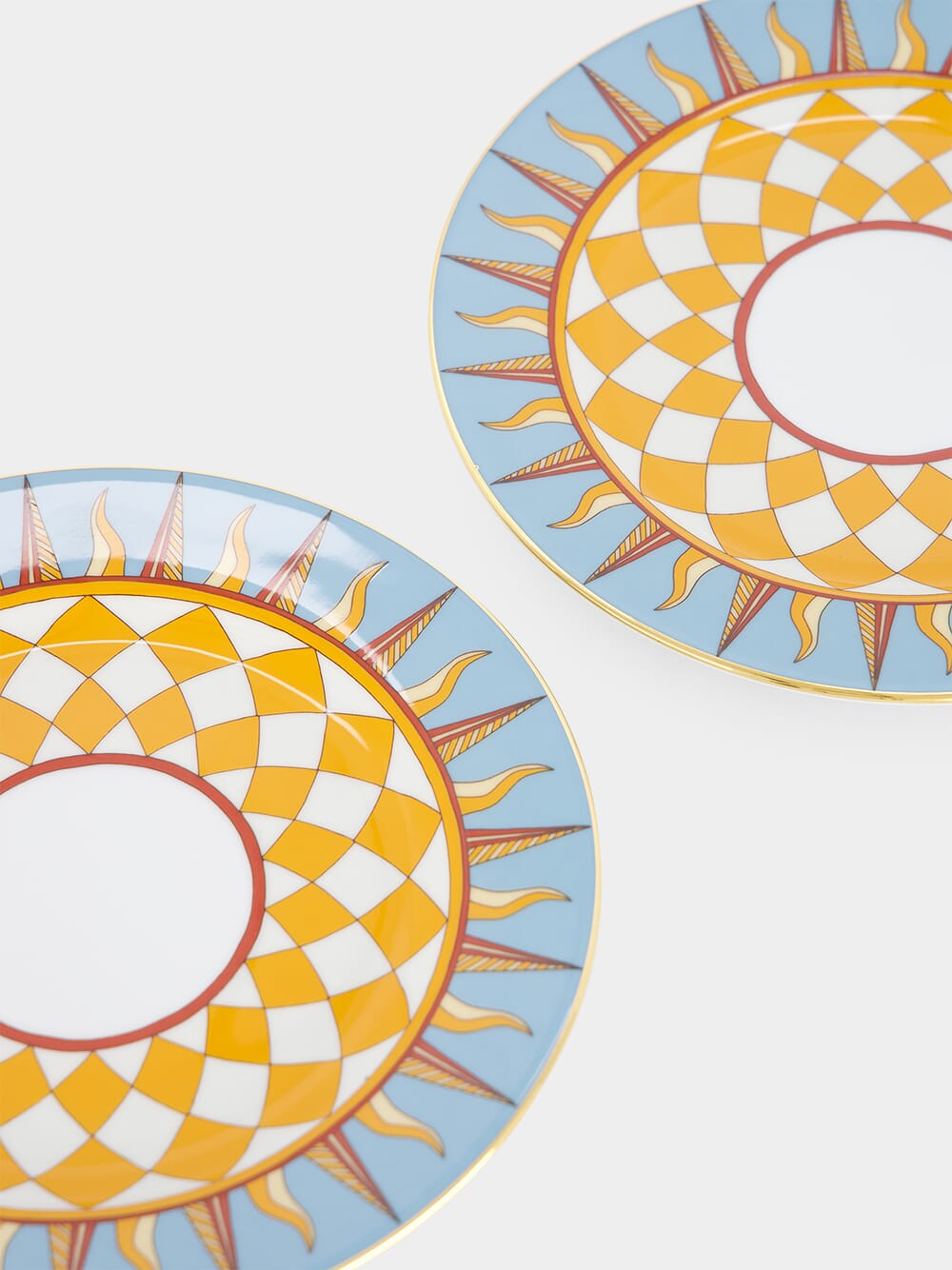 Set of 2 Ra Sky Blue Dessert Plates