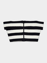 Balmain Off-Shoulder Striped Top