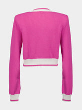 Balmain Pink Balmain Signature Knit Cardigan