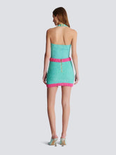 Balmain Two-Tone Buttoned Knit Skirt