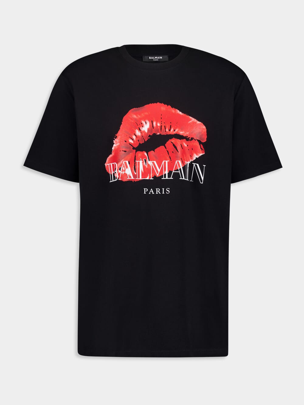 Black Kiss Print T-Shirt