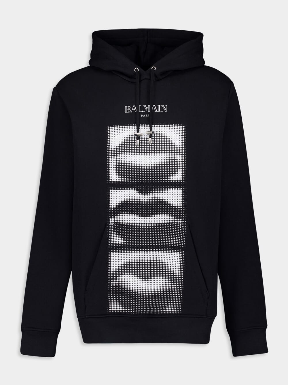 Black Kiss Print Hoodie