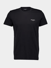Balmain Black Balmain Paris Flocked T-Shirt