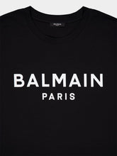 Balmain Black Printed Balmain Paris T-Shirt