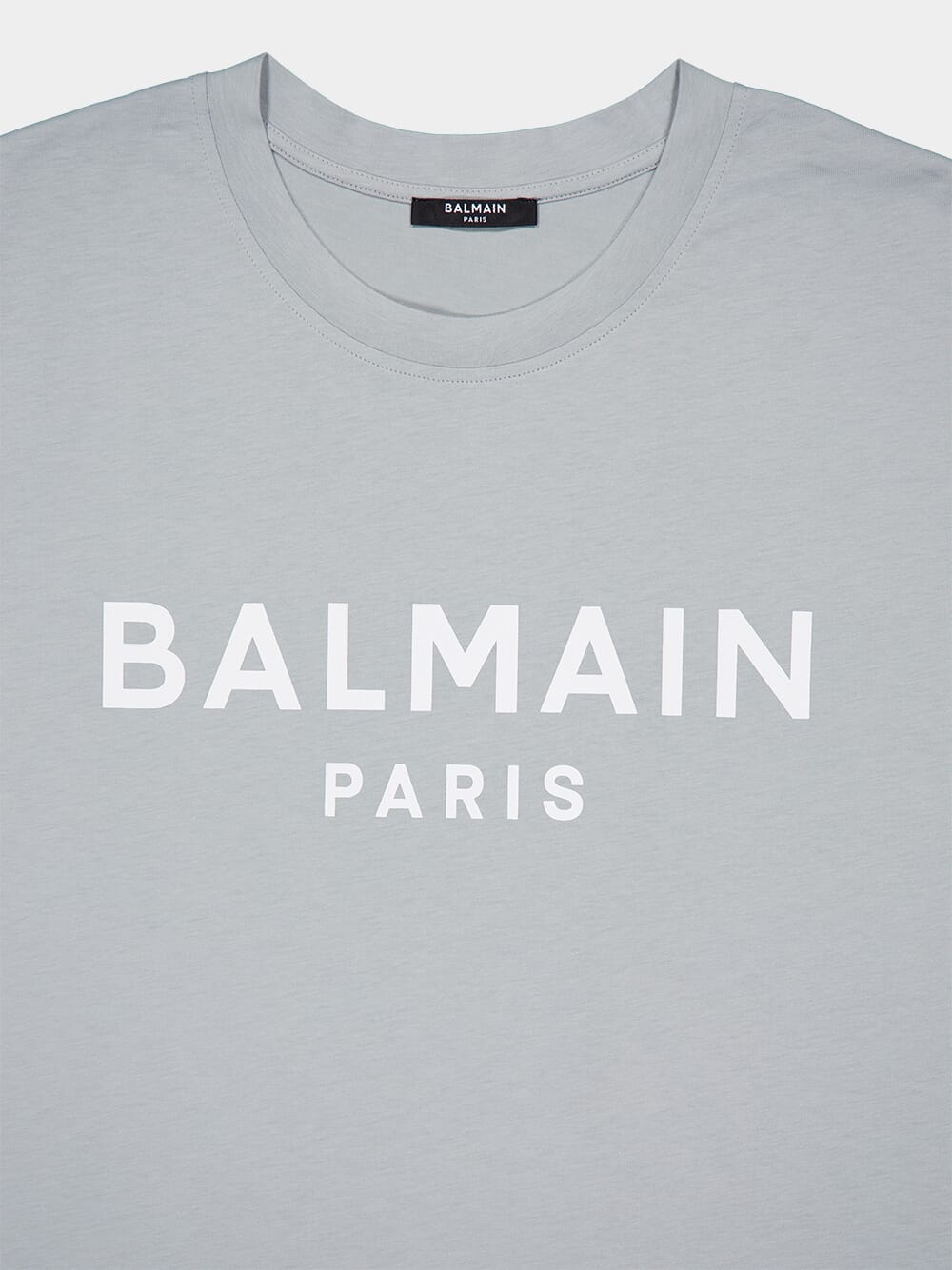 Grey Printed Balmain Paris T-Shirt