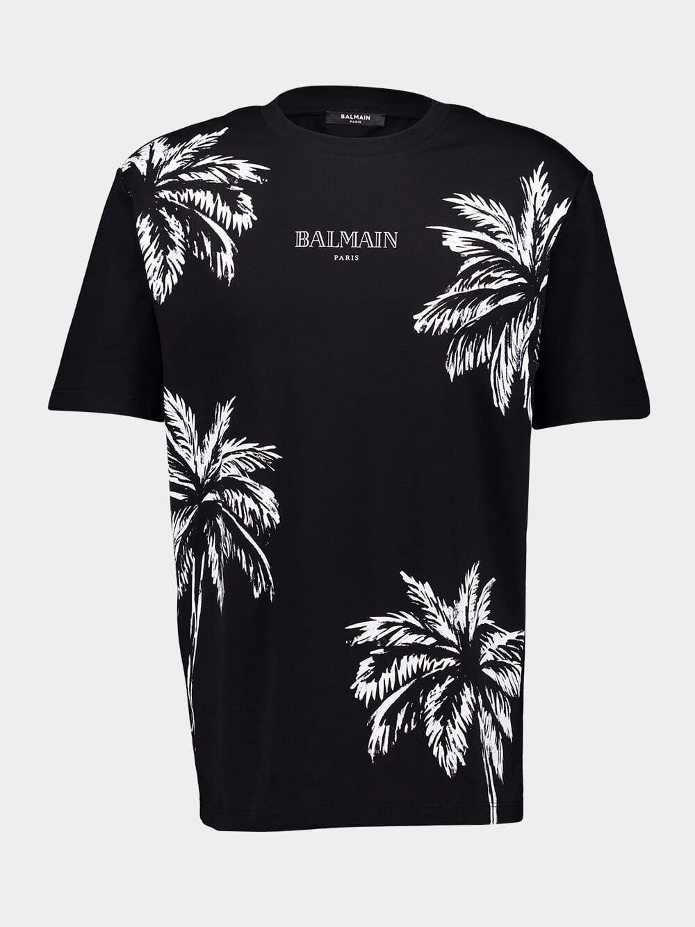 Black Palm Tree Print T-Shirt