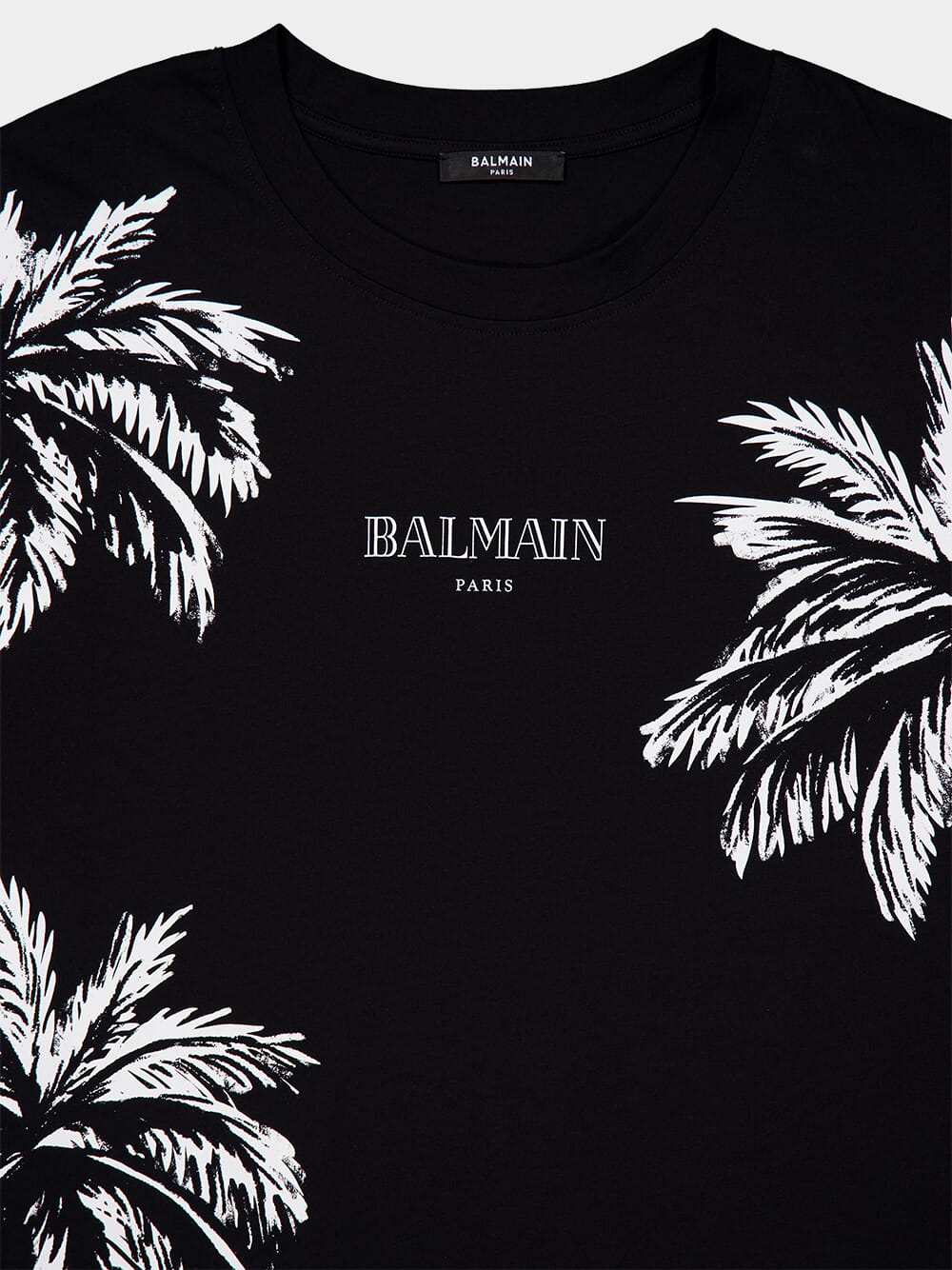 Black Palm Tree Print T-Shirt