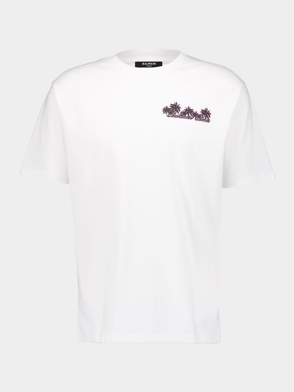 White Club Balmain Signature T-Shirt