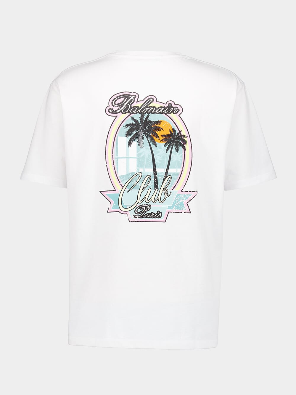 White Club Balmain Signature T-Shirt