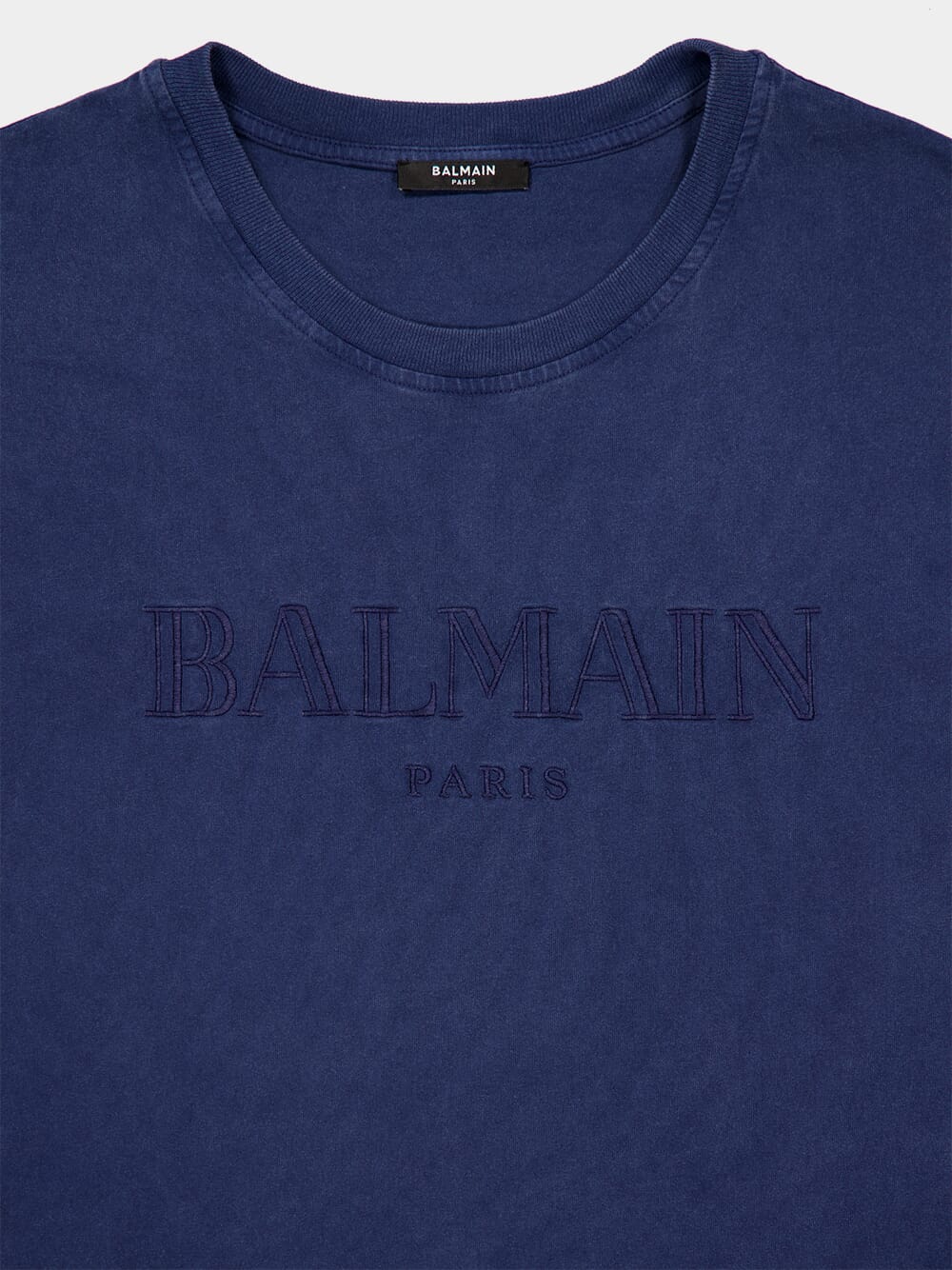 Blue Vintage Logo-Print T-Shirt