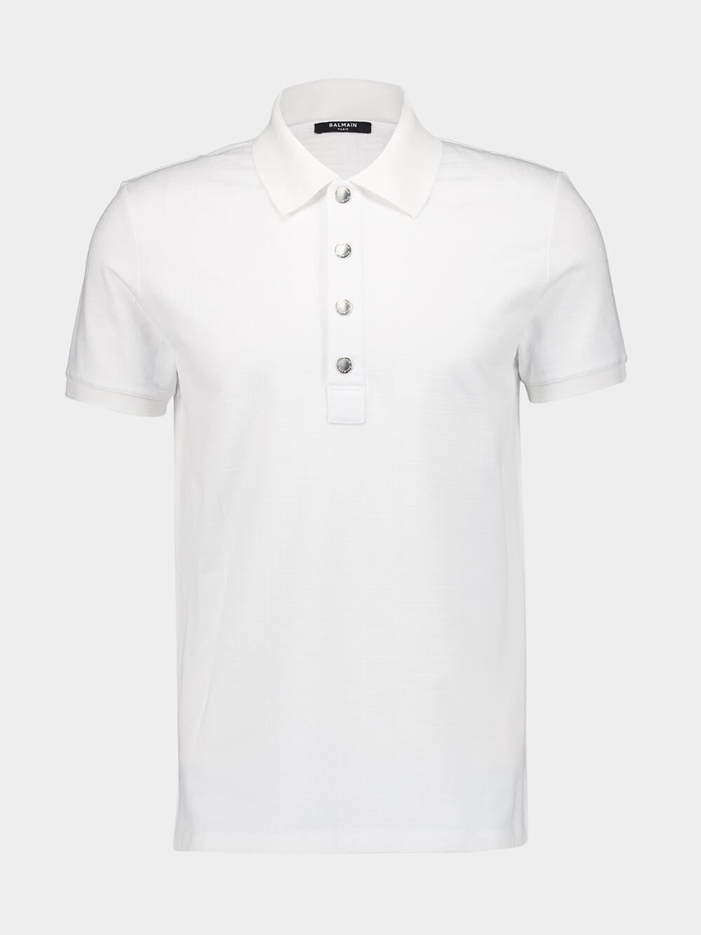 White Short-Sleeve Polo