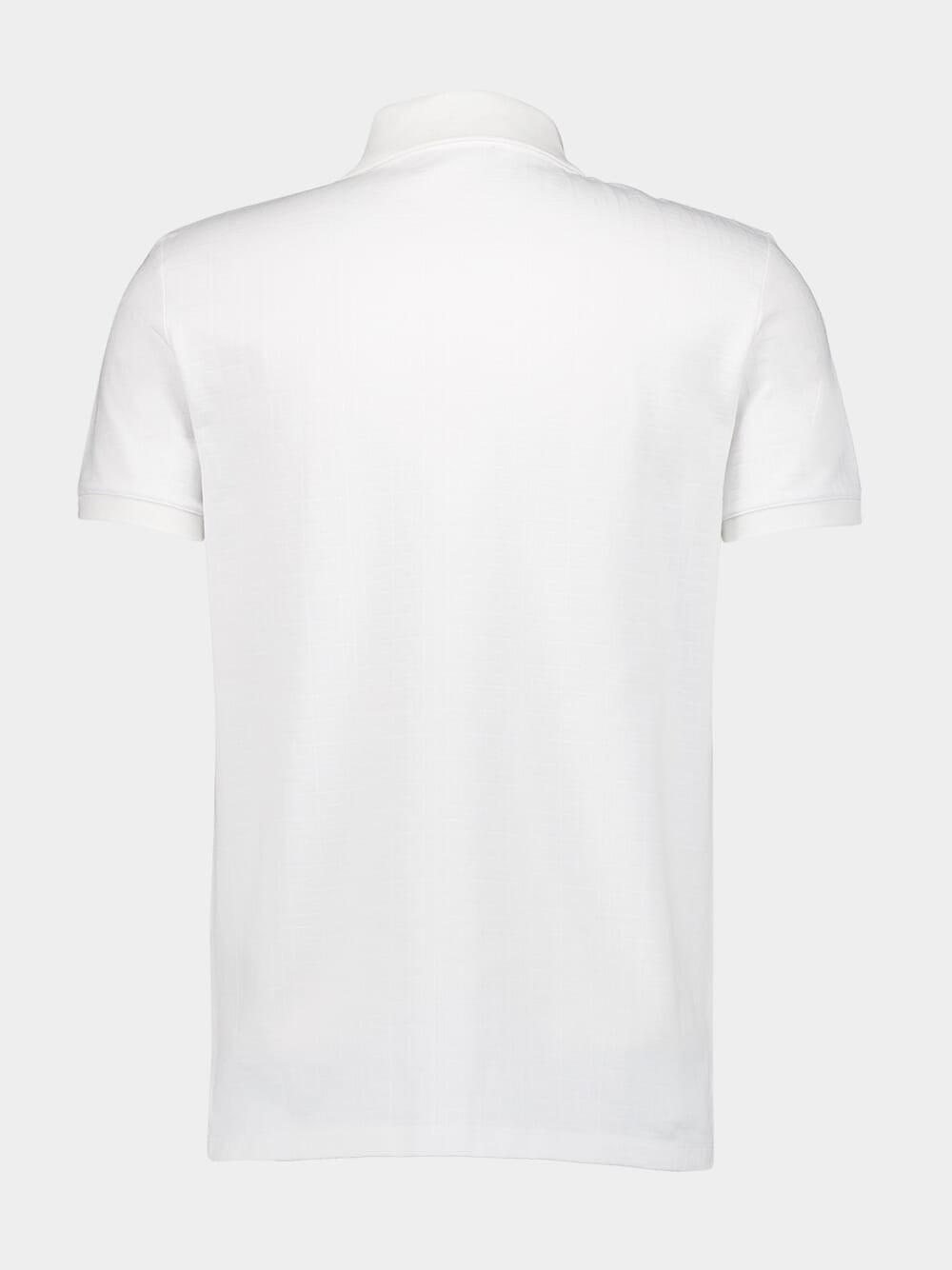 White Short-Sleeve Polo