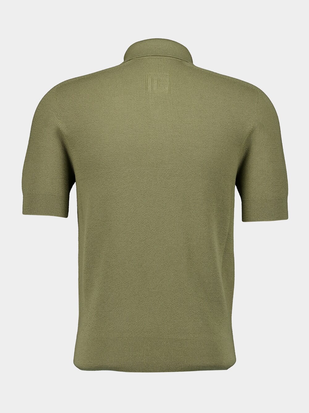 Merino Wool Khaki Polo Shirt