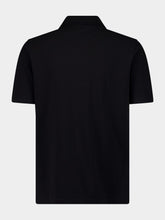 Balmain Black Embroidered Polo Shirt
