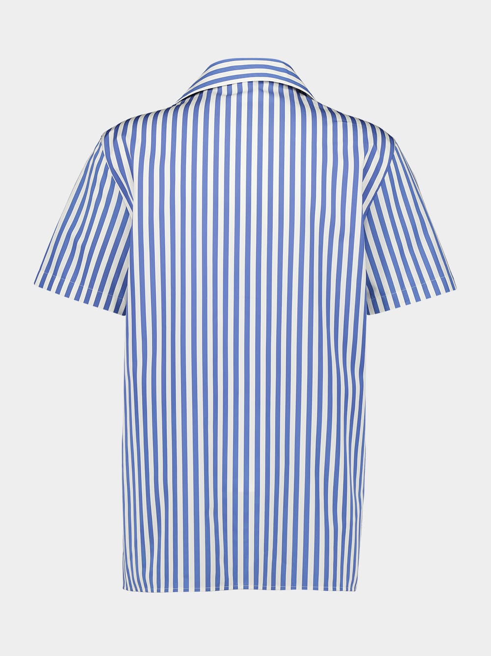 Short-Sleeved Striped Cotton Pyjama Shirt