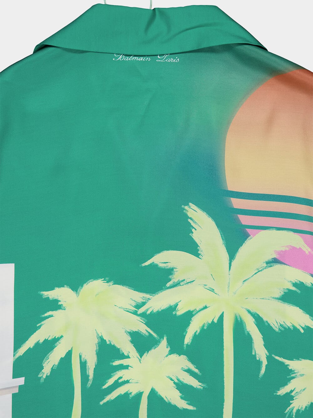 Short-Sleeved Palm Tree Print Shirt