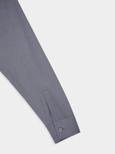 Balmain Grey Shirt with Embossed Silver Buttons