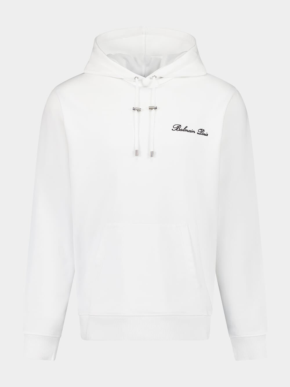 White Signature Embroidered Sweatshirt