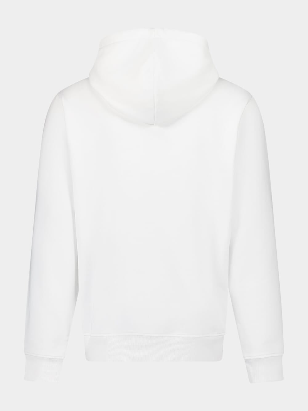 White Signature Embroidered Sweatshirt