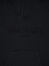 Balmain Black Vintage Balmain Embroidered Hoodie