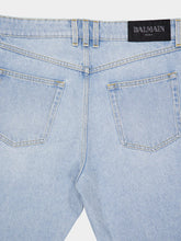Balmain Light Blue Regular-Fit Denim Jeans