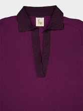 Paula Diane Italian Plum Silk Blouse