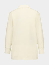 Paula Diane Cream V-Neck Long-Sleeve Top