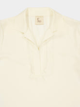 Paula Diane Cream V-Neck Long-Sleeve Top