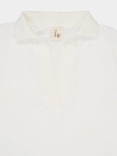 Paula Diane White V-Neck Long-Sleeve Top