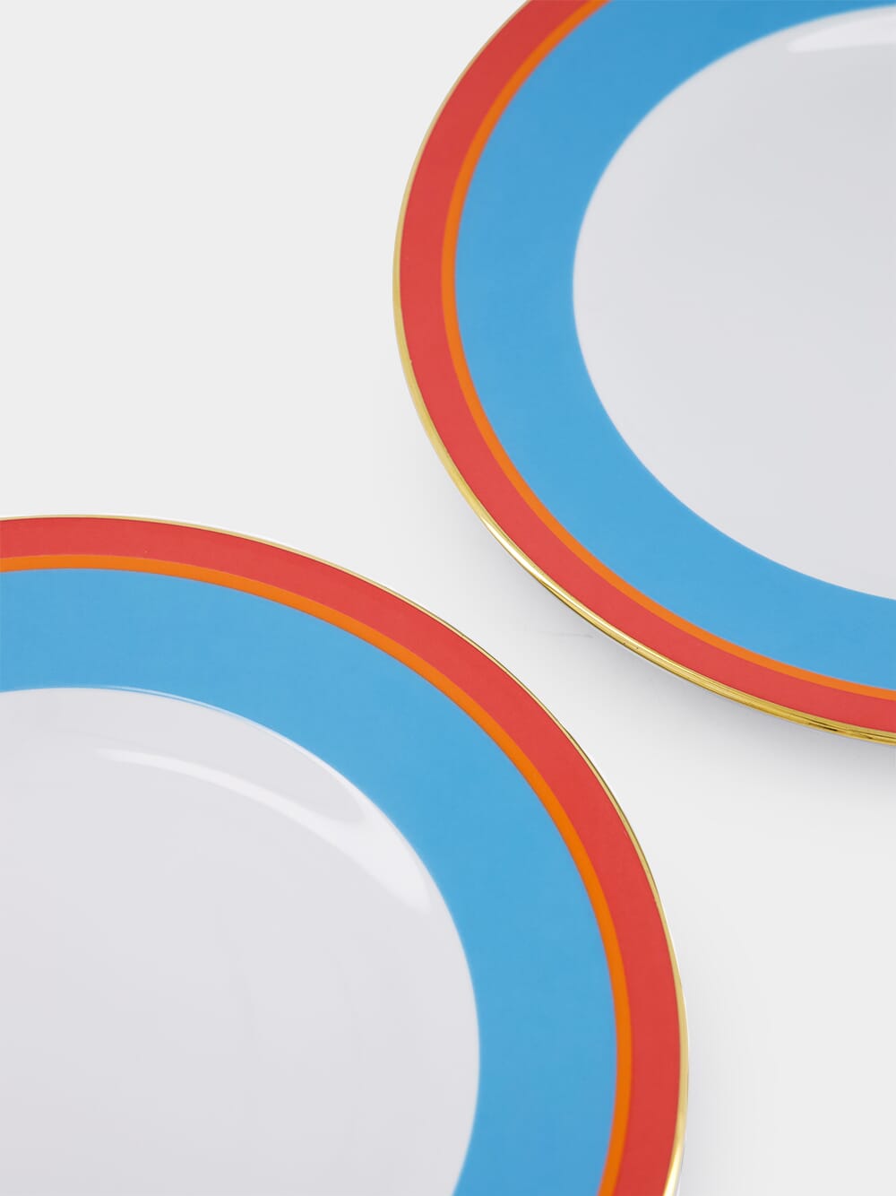 Set of 2 Rainbow Azure Dinner Plates