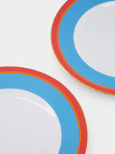 La DoubleJ Set of 2 Rainbow Azure Dinner Plates