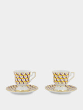 La DoubleJ Set of 2 Cubi Giallo Espresso Cups