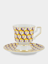 La DoubleJ Set of 2 Cubi Giallo Espresso Cups