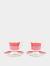 La DoubleJ Set of 2 Rosa Rainbow Espresso Cups