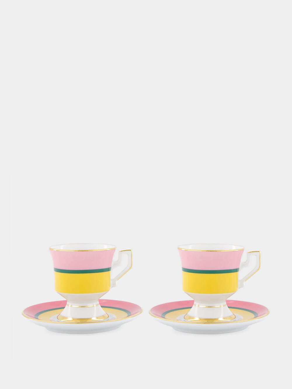 Set of 2 Giallo Rainbow Espresso Cups