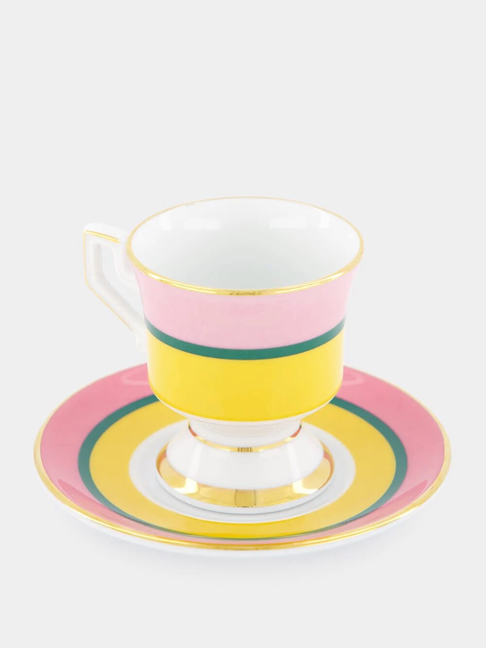 Set of 2 Giallo Rainbow Espresso Cups