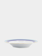 La DoubleJ Blue Rainbow Set of Soup and Dinner Plates