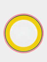 La DoubleJ Set of 2 Yellow Rainbow Dinner Plates