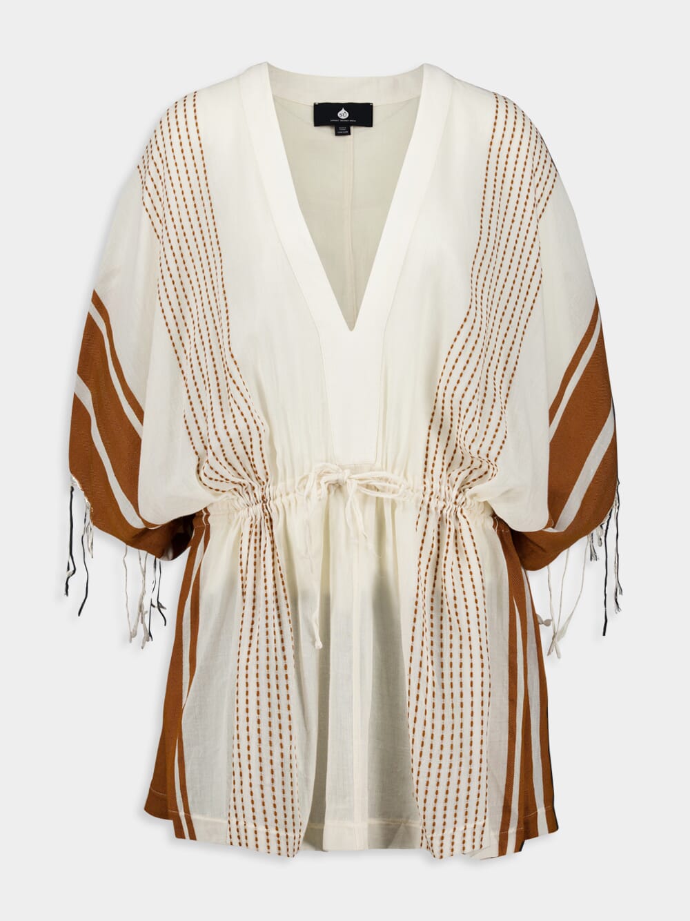 Dita Kaftan Striped Cotton Voile